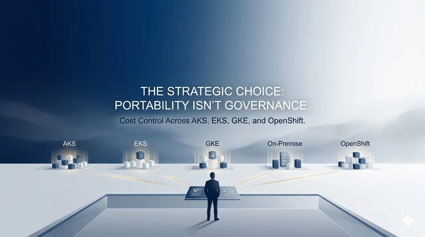 AKS vs EKS vs GKE vs On-Prem vs OpenShift: Cost Governance Deep Dive